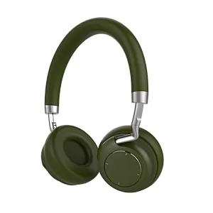 Metal DJ Stereo Earphone Computer Wireless Noise Cancelling Gaming Headset