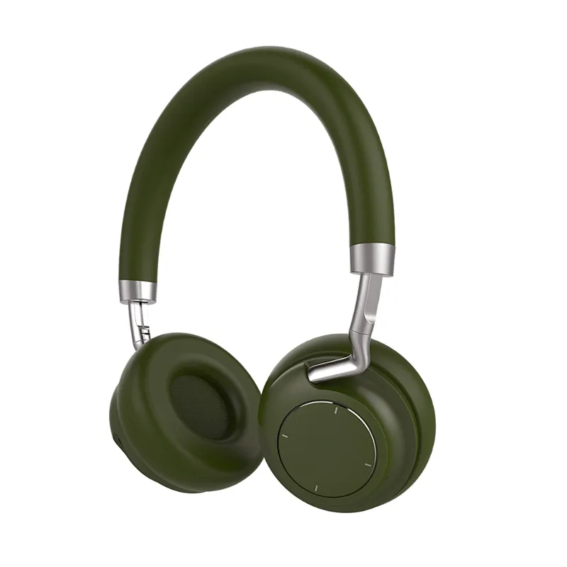 Metal DJ Stereo Earphone Computer Wireless Noise Cancelling Gaming Headset