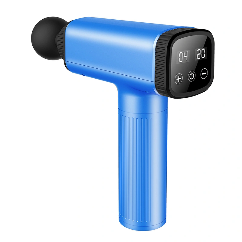 YOUMAY Best Deep Vibration muscle massage fascia gun  24 volt LED Touch Screen digital gun massager