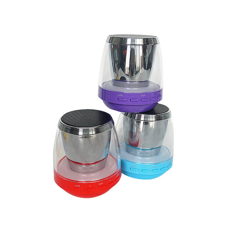 round cylinder wireless mini colorful light speaker