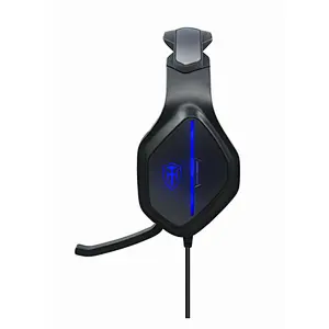 Noise cancelling led light computer headphone stereo game headset
