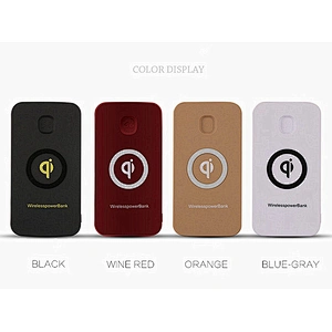 Qi Wireless Charger Powerbank 6000mah for Smart Phone