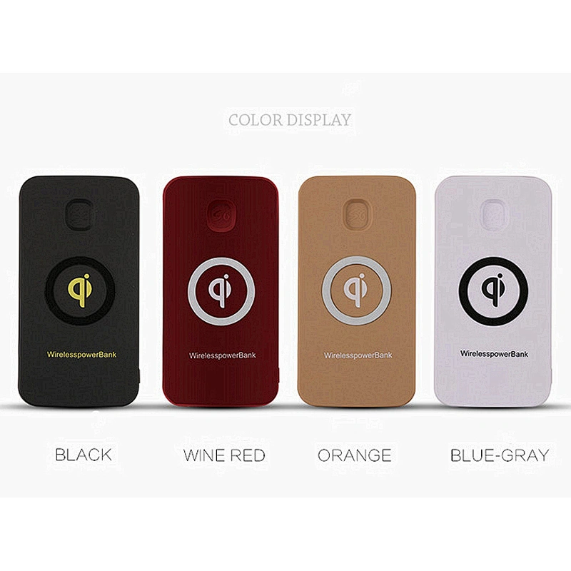 Qi Wireless Charger Powerbank 6000mah for Smart Phone