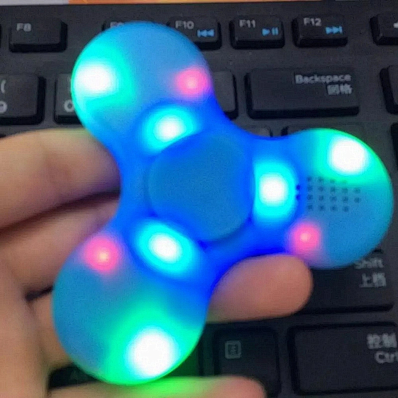 Portable Mini Led Light Spinner Wireless Bluetooth Speaker