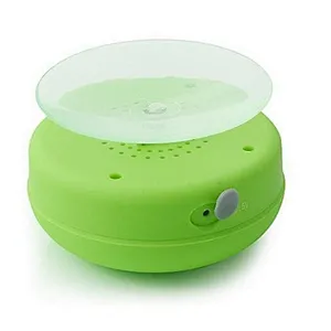Waterproof bluetooth shower head speaker with suction cups