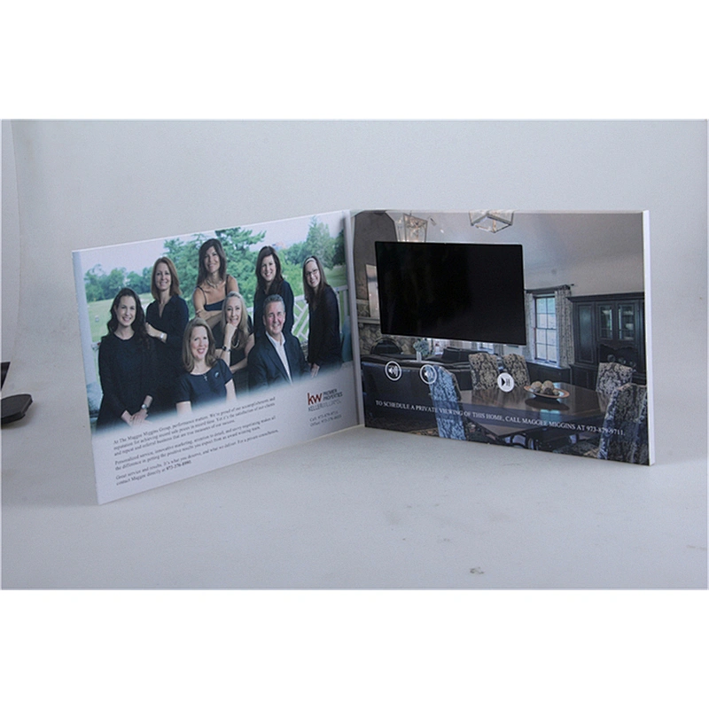 DIY LCD Screen Recordable Advertising Video Greeting Invitation Card