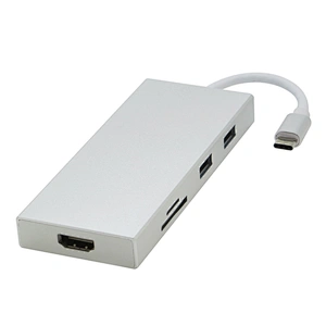 7 in 1 Combo 3 Port USB 3.0 Hub Type C USB 3.1 to 4k x2k Adapter SD TF Card Reader Charging