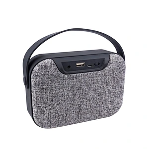 mesh cover cloth grill/grille fabric wireless speaker with handle
