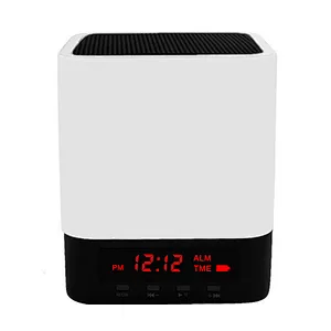 Portable LED ScreenTouch Control  Wireless bluetooth Alarm Clock Speaker