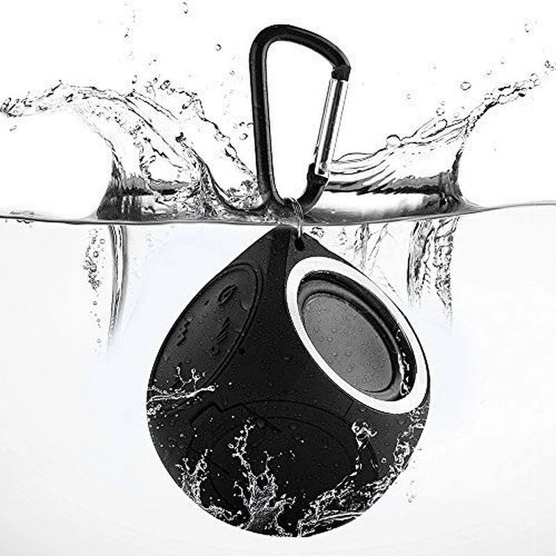 Portable Mini Silicon Bluetooth Keychain Wireless Swimming Cylinder Waterproof Outdoor Speaker