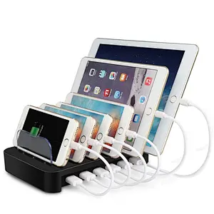 For Multiple Device tablets portable  6 Ports USB Charging dock