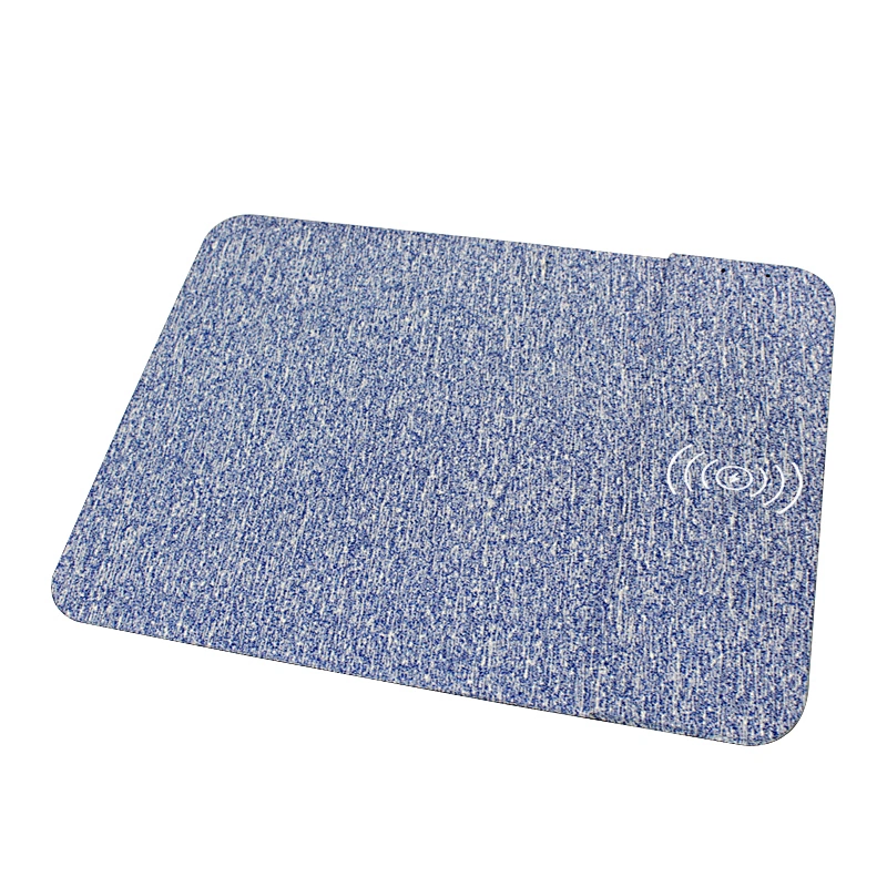 Trendy high quality led ultra thin PU wireless charger mouse pad
