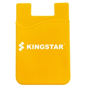 Free Sample 3M Adhesive Silicone Cell Phone Card Case Holder