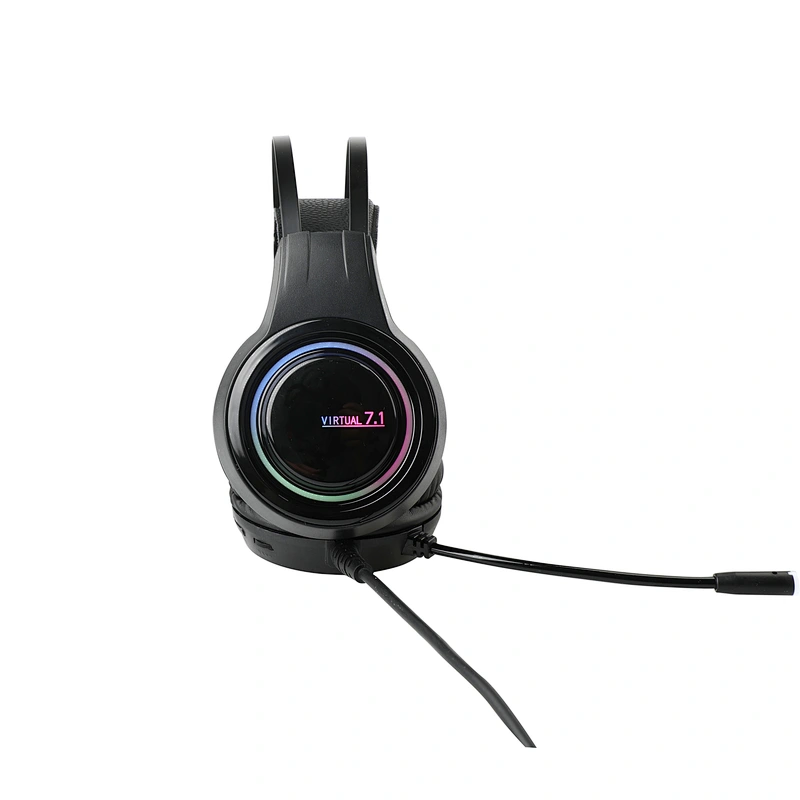 Vibrating Gamer Earphone Wired 7.1 RGB Gaming Headset Headphones
