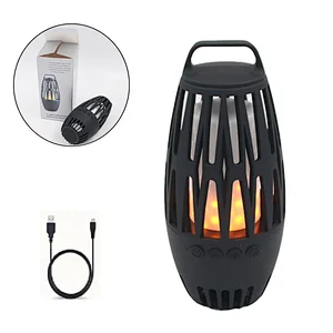 OEM Christmas Party Wireless Torch Bluetooth LED  Flam Speaker