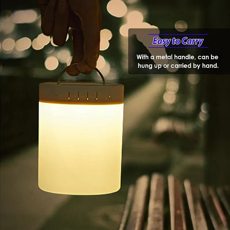 LED Lamp Portable Wireless Bluetooth Touch Speaker
