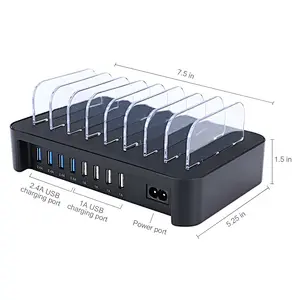 Hot Sale  Universal Emergency Portable 8 Port USB Charging Station for mobile phone