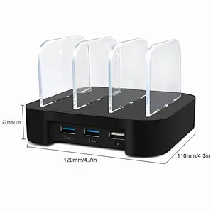 2.4A Fast Charging 3 Ports USB Hub Charging Station