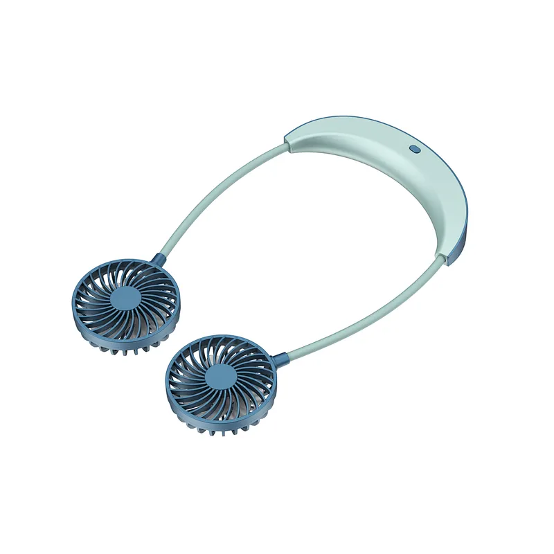 Sports Outdoor Cooling Fans Foldable USB Rechargeable Neckband Neck Band Lazy Neck Fan Mini Air Cooler Fan