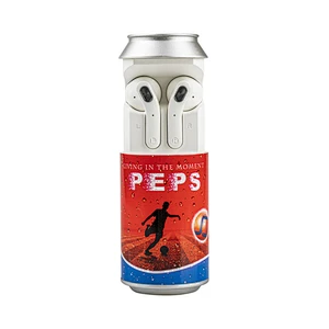 can shaped sereo mini tin promotion gift can tws wireless earbuds