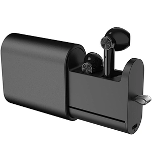Promotion Gifts Slide Charging Case Twins TWS OEM Wireless Earphone Aluminum Alloy Bluetooth Earbuds