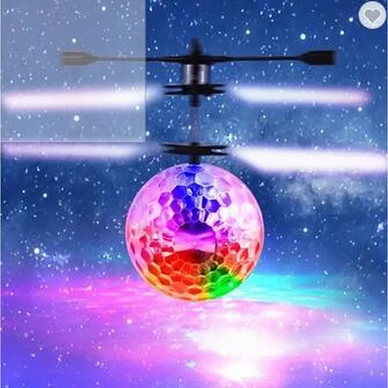 Crystal  hand Sensor Toy Helicopter  Drone Flying Flashing Rc Ball
