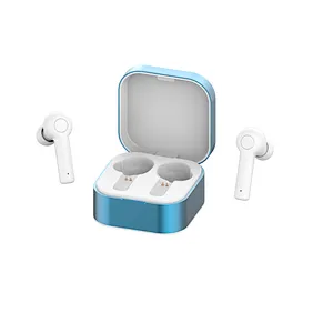 OEM Aluminum Square Stereo Bass Wireless TWS Bluetooth Headset Headphone