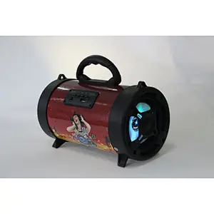 portable handle TF FM wireless stereo barrel speaker