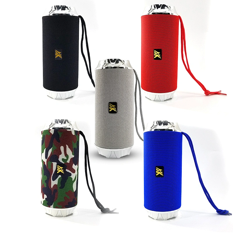 Outdoor Wireless Rechargeable Mesh Waterproof Cylinder Flashlight Bluetooth Speaker