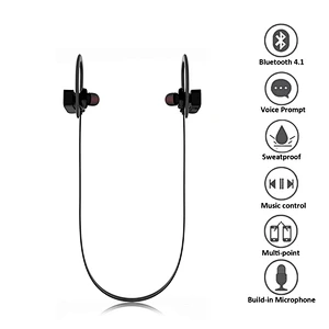 Wireless earphone stereo headset waterproof sports earphone
