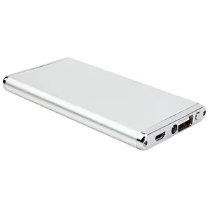 Ultra thin Portable Aluminum External Battery Charger Slim 2500mah Power Bank