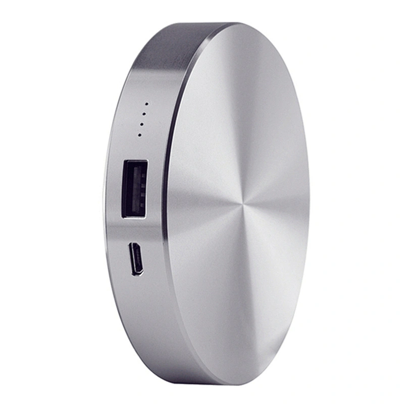 Promotional 6000mah Aluminium Metal Round Mini Powerbank