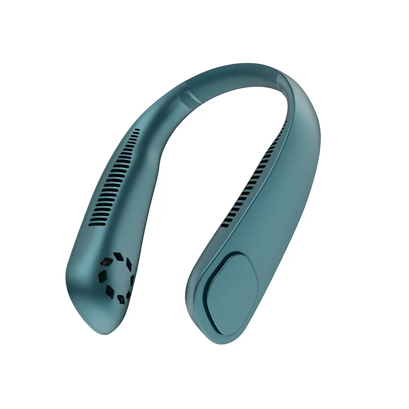 High capacity 9600 mAh private model air cooling usb neckband mini fan without blade