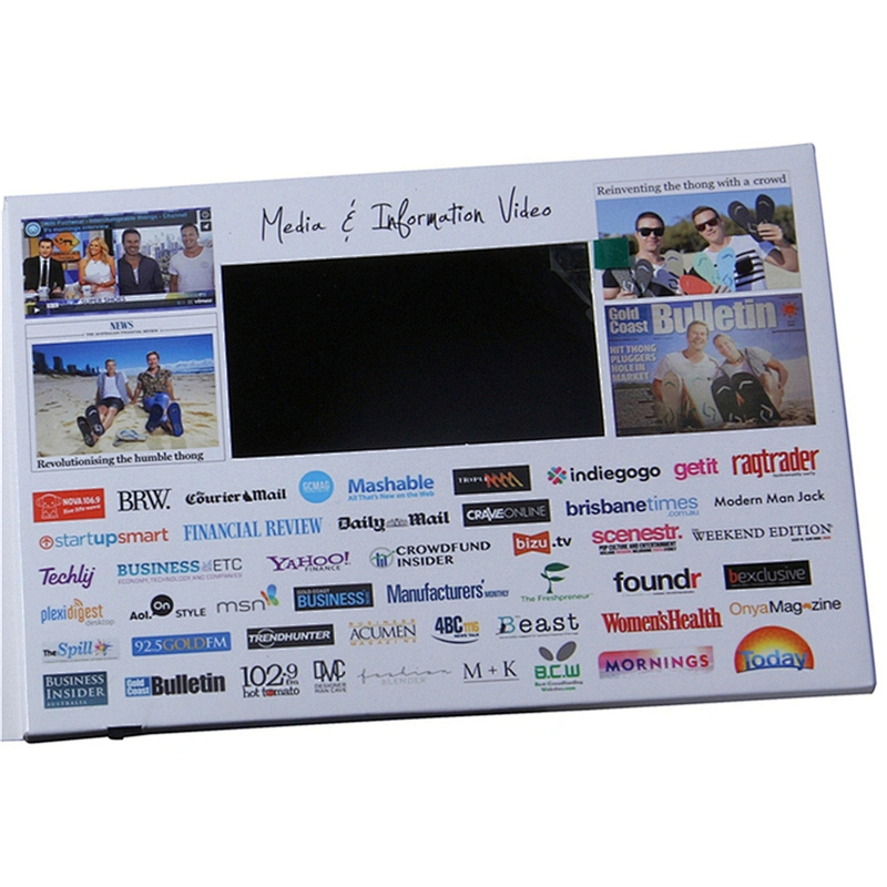 OEM LCD Screen Gift Invitation Greeting Post Video Card