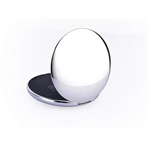outdoor emergency oem promotion gift make up mirror led leather power bank