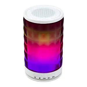 Round Diamond Color Changing  light Led wireless Speaker