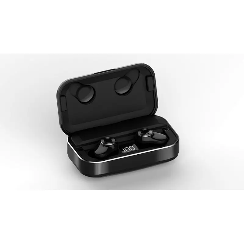 in ear Microphone Wireless earbuds Metal Power Bank Earphone Tws