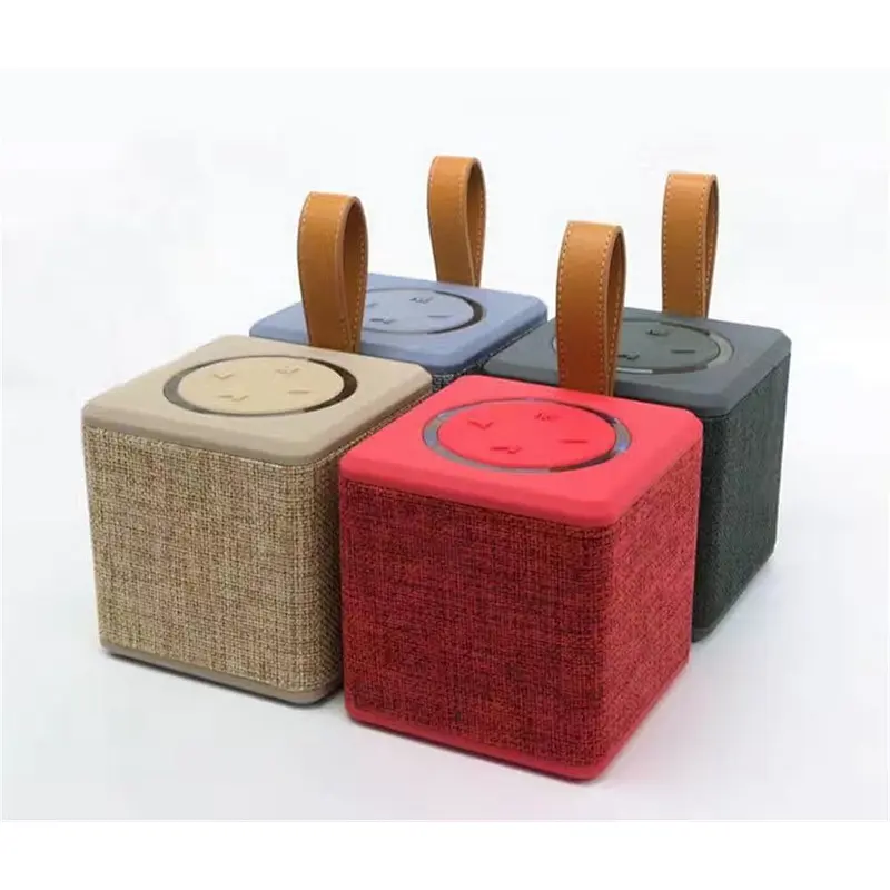 Wholesale Subwoofer Cloth Cover Square Wireless Fabric Speaker