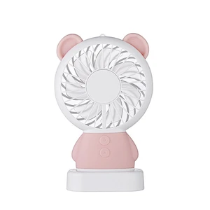 mini portable led light rechargeable desk cool fan