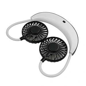 New Design Hand-Free Portable Sports Outdoor Cooling Fans Foldable USB Rechargeable Neckband Neck Band Lazy Neck Fan