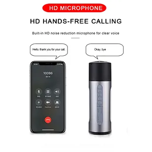 OEM Multifunctional Aluminum Emergency Waterproof Powerbank Torch Light Wireless Speaker