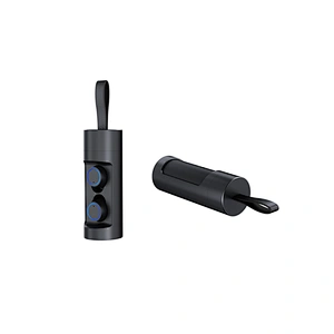 BT5.0 Mini Invisible In Ear TWS Earbuds Metal Rotating Charging Case True Wireless Bluetooth Earphone Headphone