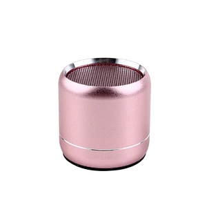 portable mini round aluminum stereo wireless bluetooth speaker