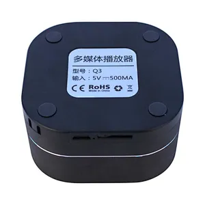 square aluminum led mini bluetooth wireless speaker