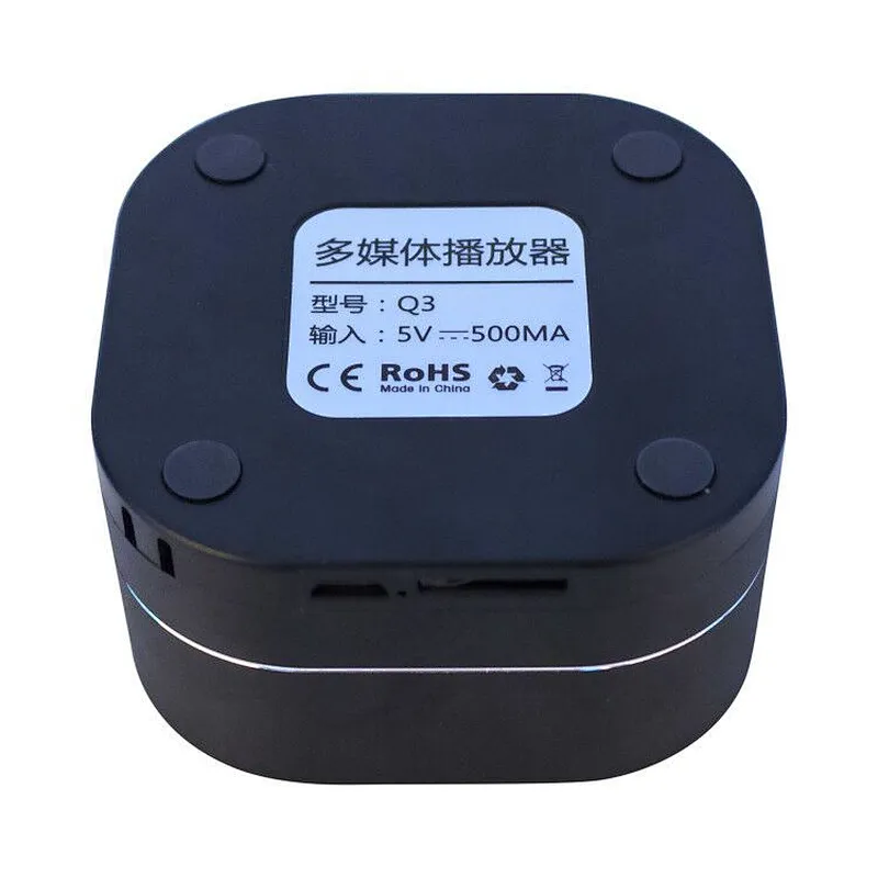 square aluminum led mini bluetooth wireless speaker