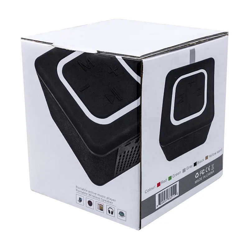 wirless stereo mini square cloth cover speaker