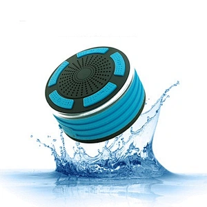 wireless mini led sucker cup waterproof shower speaker