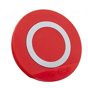 OEM 3 in 1QI Round 5200mah Wireless Charger Round Stand Fabric Speaker