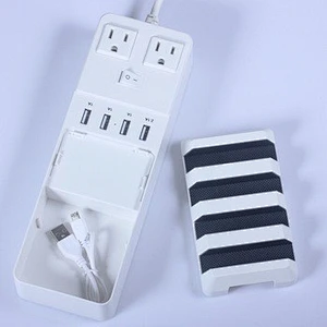 OEM Type C Portable Mobile Phone 2 Outlet Fast Charging 4 USB Socket Power Strip