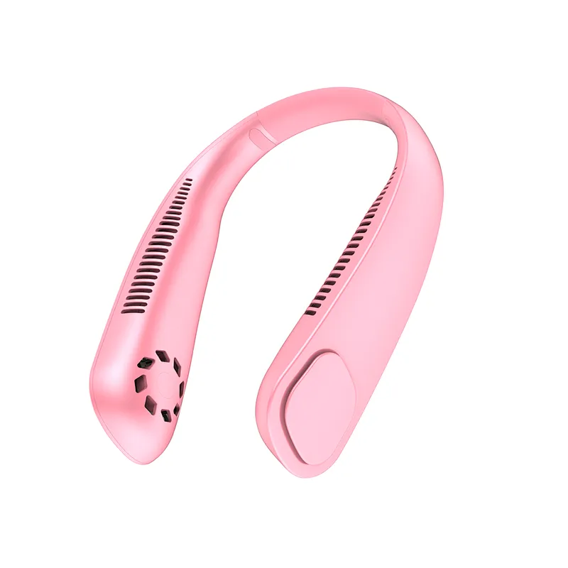 New model Portable usb rechargeable air cooling handsfree bladeless sport neck band fan for outdoors traveling
